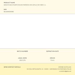 Burlete Bajo Puerta Rigido Marrón Con Cepillo De Fibra 1 M