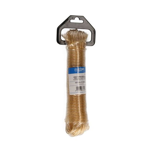 Cable Acero Plastificado Oro 25 M