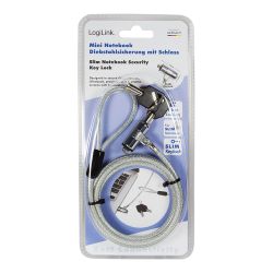 Cable Antirrobo Para Portatil Ultrafino Con 2 Llaves Logilink