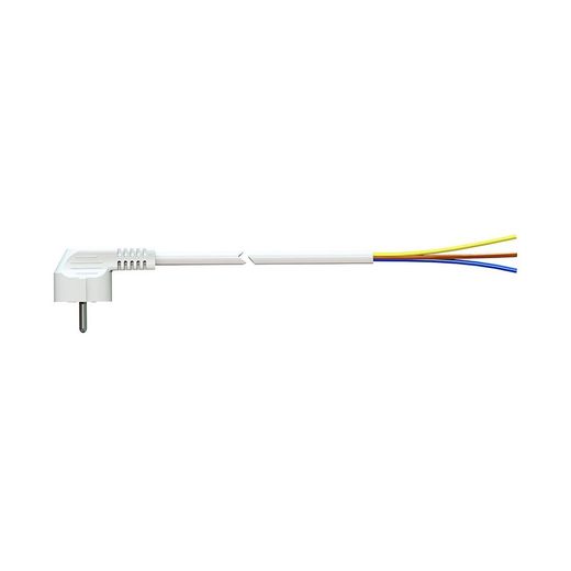 Cable Con Clavija Tipo F 3M 3X1.5Mm  4,8Mm 16A 250V T/Tl Blanco. Solera 7000/3.