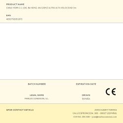 Cable Hdmi 2.1 10K, 8K/ 60Hz, 4K/120Hz Ultra Alta Velocidad 3M