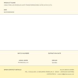 Cable Para Los Modelos Auto Transformadores 31709 31710 31711