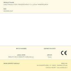 Cable Paralelo Textil Trenzado H05Vv-F 2 X 1,50 Mm² Marrón Euro/M