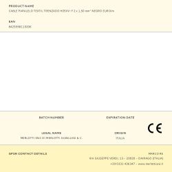 Cable Paralelo Textil Trenzado H05Vv-F 2 X 1,50 Mm² Negro Euro/M