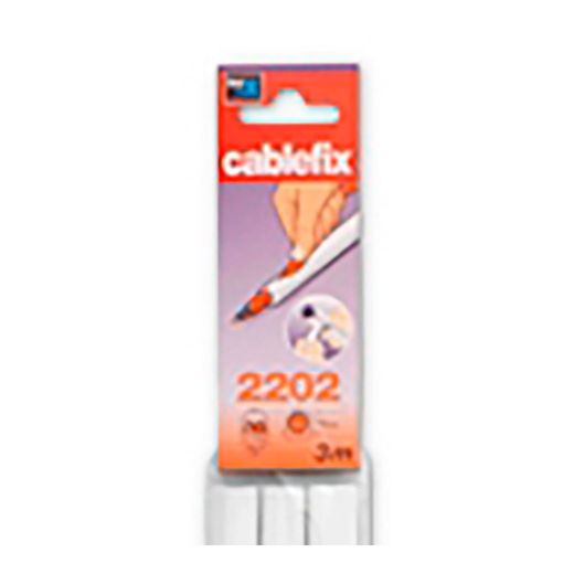 Cablefix Adhesivo Blanco 3 M 10,5 X 10 Mm, Blister