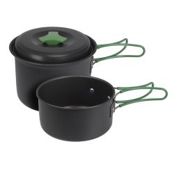 Cacerolas De Aluminio Anodizado Ø13 X 9 Cm /Ø12 X 6 Cm