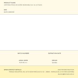 Cafetera Etnica De Acero Inoxidable 18 / 10, 10 Tazas