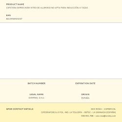 Cafetera Expres New Vitro De Aluminio No Apta Para Inducción, 6 Tazas