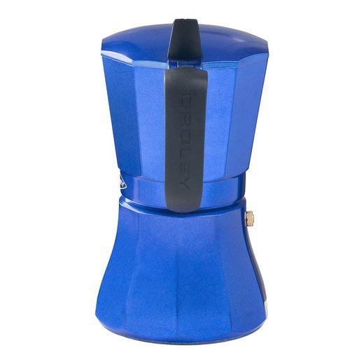 Cafetera Petra Azul De Aluminio De 6 Tazas