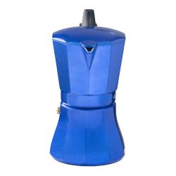 Cafetera Petra Azul De Aluminio De 9 Tazas