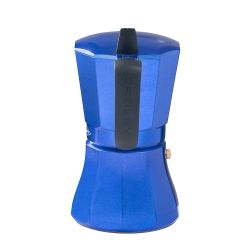 Cafetera Petra Azul De Aluminio De 9 Tazas