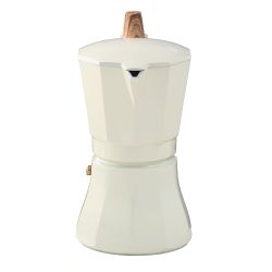 Cafetera Petra Crema De Aluminio De 6 Tazas