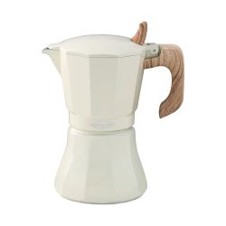 Cafetera Petra Crema De Aluminio De 9 Tazas