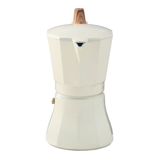 Cafetera Petra Crema De Aluminio De 9 Tazas
