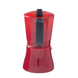 Cafetera Petra Roja De Aluminio De 6 Tazas