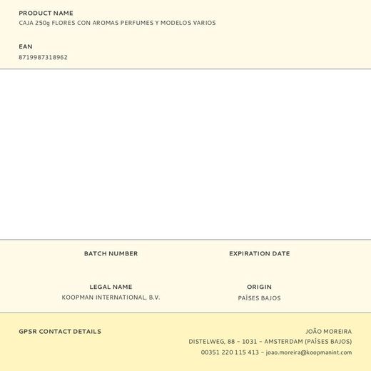 Caja 250G Flores Con Aromas Perfumes Y Modelos Varios