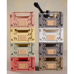 Caja Almacenaje Plegable Arena 17 X 12,5 X 7 Cm Set 2 Piezas