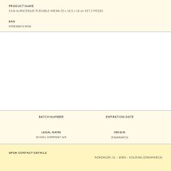 Caja Almacenaje Plegable Arena 25 X 16,5 X 10 Cm Set 2 Piezas