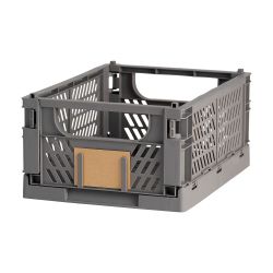 Caja Almacenaje Plegable Gris 33 X 24,5 X 15 Cm