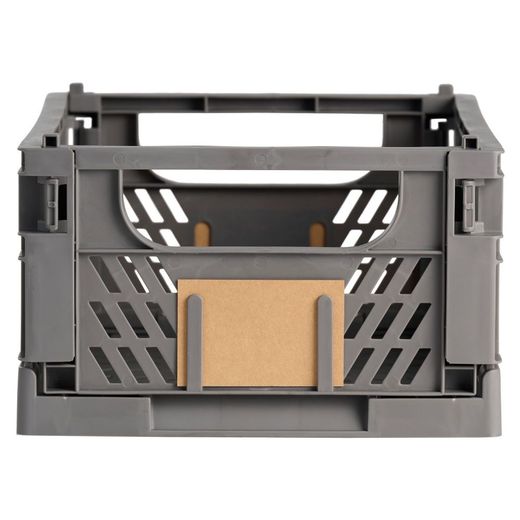 Caja Almacenaje Plegable Gris 33 X 24,5 X 15 Cm