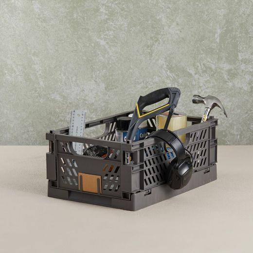 Caja Almacenaje Plegable Gris 50 X 33 X 25 Cm