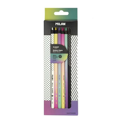 Caja Con 6 Lápices De Colores Mina Gruesa