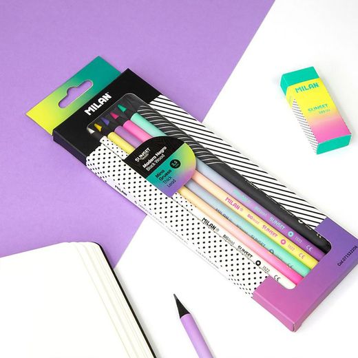 Caja Con 6 Lápices De Colores Mina Gruesa