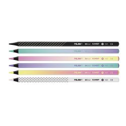 Caja Con 6 Lápices De Colores Mina Gruesa