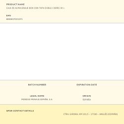 Caja De Almacenaje Box Con Tapa Doble Cierre 30 L