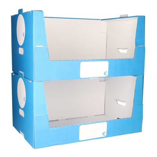 Caja De Cartón Apilable Abierta 590 X 390 X 300 Mm Edm