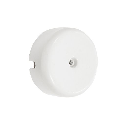 Caja De Empalmes Superficie, Embellecedor Porcelana Serie Vintage Ø110Mm, Estructura Interior  Ø80X40Mm Blanca
