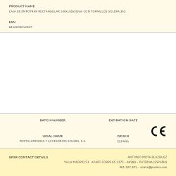 Caja De Empotrar Rectangular 160X100X50Mm Con Tornillos Solera 363