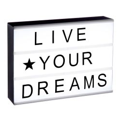 Caja De Mensajes Luminosos 30 X 22  X5.5 Cm A Pilas