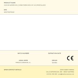 Caja De Superficie 2 Conectores Rj45 Cat. 6A Apantallado