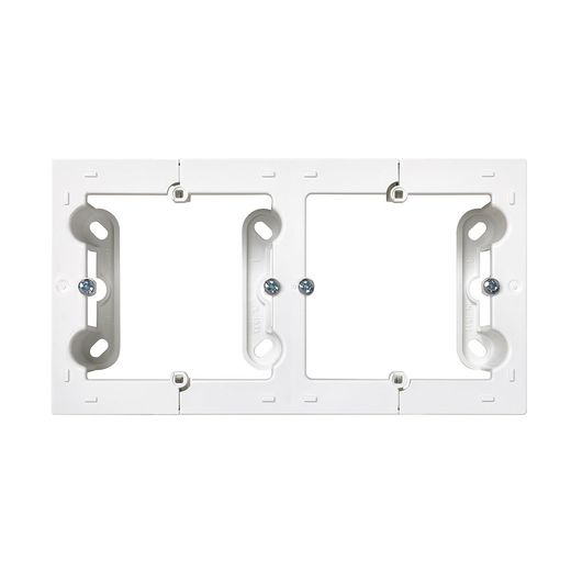 Caja De Superficie Doble Blanco