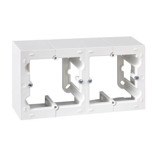 Caja De Superficie Doble Blanco