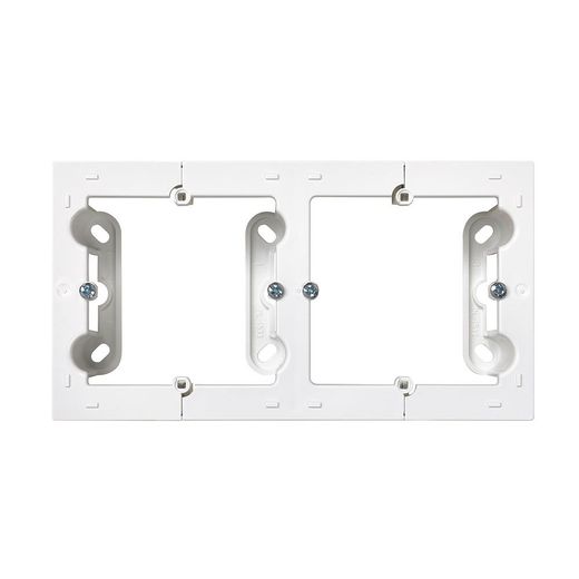Caja De Superficie Doble Blanco