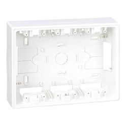 Caja De Superficie Para 3 Elementos Dobles Blanco