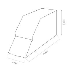 Caja Expositora Material Electrico, 100 X 370 X 158 Mm