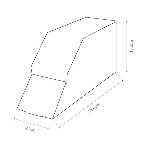 Caja Expositora Material Electrico, 100 X 370 X 158 Mm