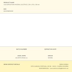 Caja Expositora Material Electrico, 100 X 370 X 158 Mm