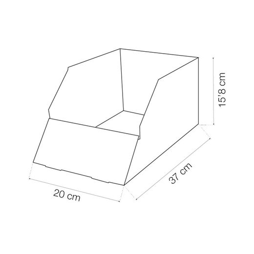 Caja Expositora Material Electrico, 200 X 370 X 158 Mm
