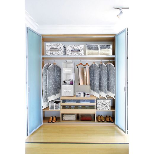 Caja Guarda Ropa Vinilo Xl Bon Ton 42 X 50 X 31 Cm