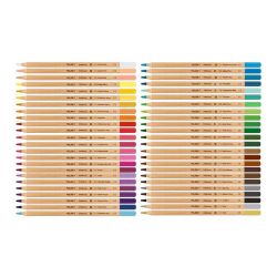 Caja Metálica Con 48 Lápices De Colores Mina Gruesa Ø3,5 Mm Hexagonales