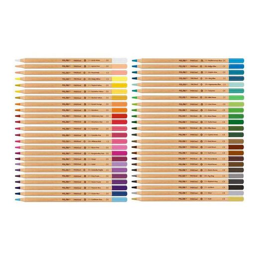 Caja Metálica Con 48 Lápices De Colores Mina Gruesa Ø3,5 Mm Hexagonales