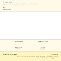 Caja Metálica Modelo Scandi Nature Para Cápsulas De Café