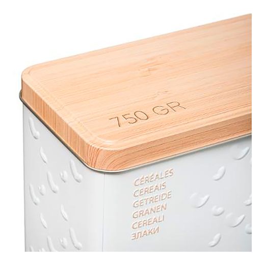 Caja Metálica Modelo Scandi Nature Para Cereales 750 G