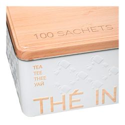 Caja Metálica Modelo Scandi Nature Para Infusiones Para 100 Uds