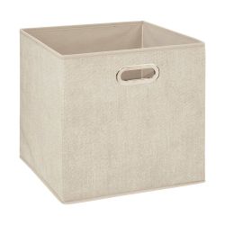 Caja Organizadora Para Estantería, Color Beige, 31 X 31 X 31 Cm