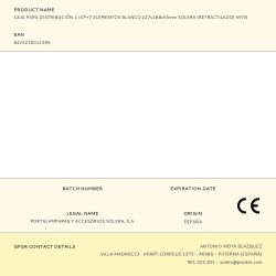 Caja Para Distribución 1 Icp+7 Elementos Blanco 227X188X55Mm Solera (Retractilado) 697B